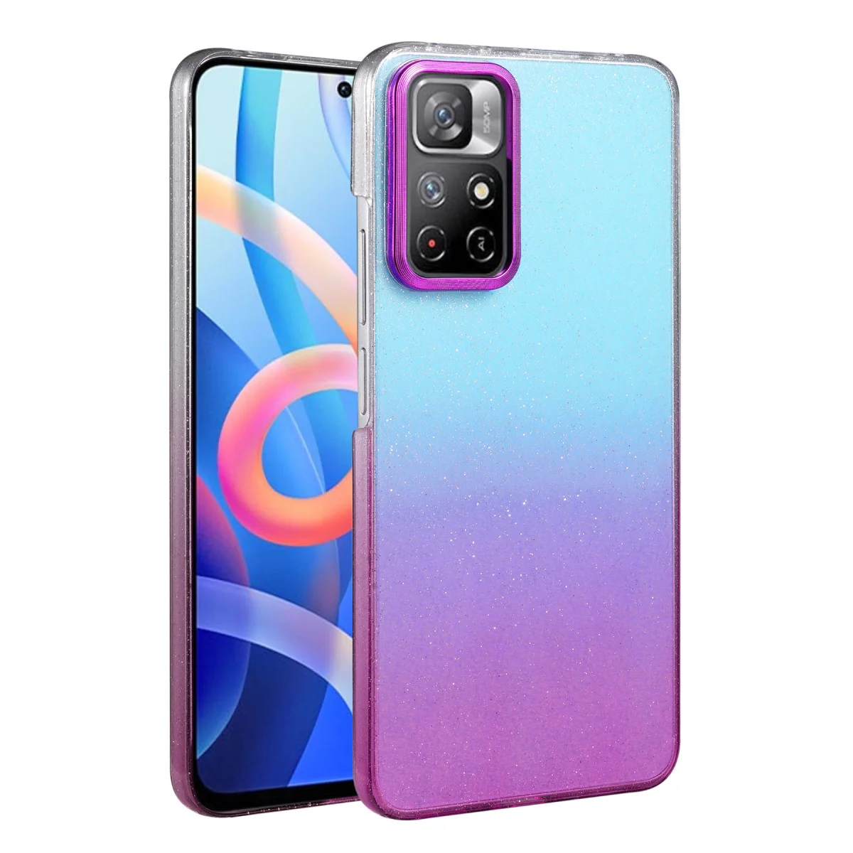 Note 11 Pro Mor Glossy Kapak - Şık ve Koruyucu Cep Telefonu Kılıfı