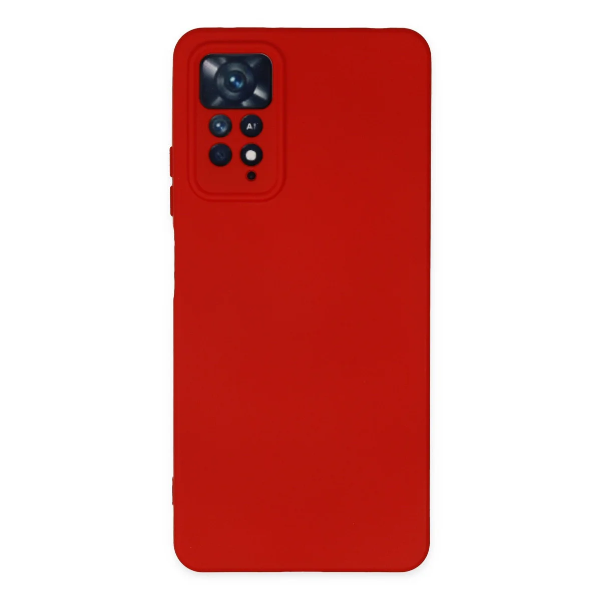 Note 11 Pro Nano İçi Kadife Silikon Kılıf - Kırmızı