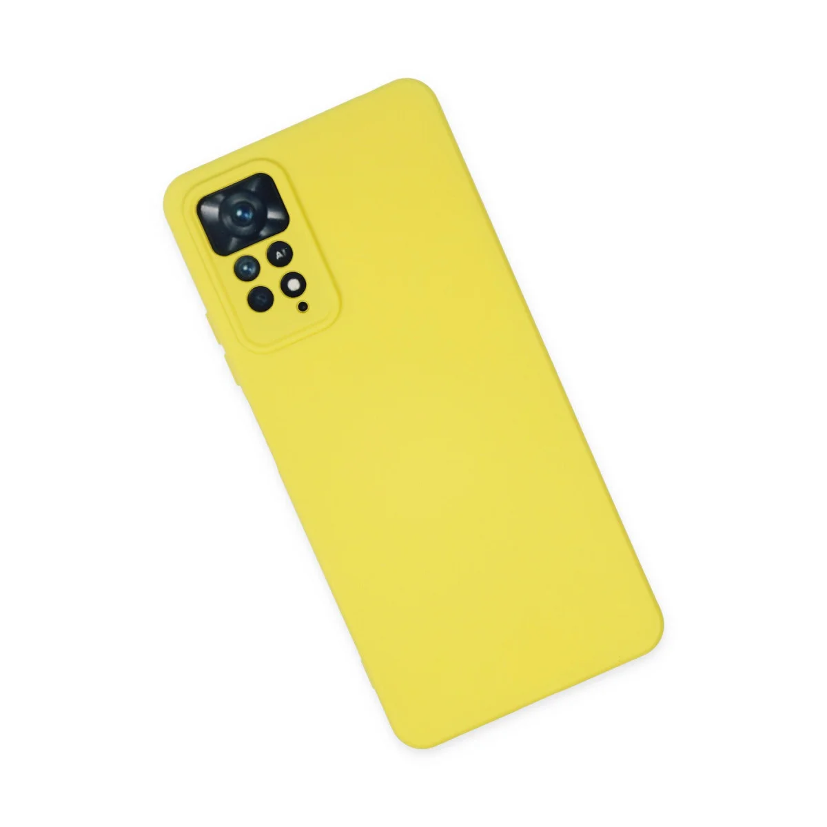 Note 11 Pro Nano İçi Kadife Silikon Kılıf - Sarı