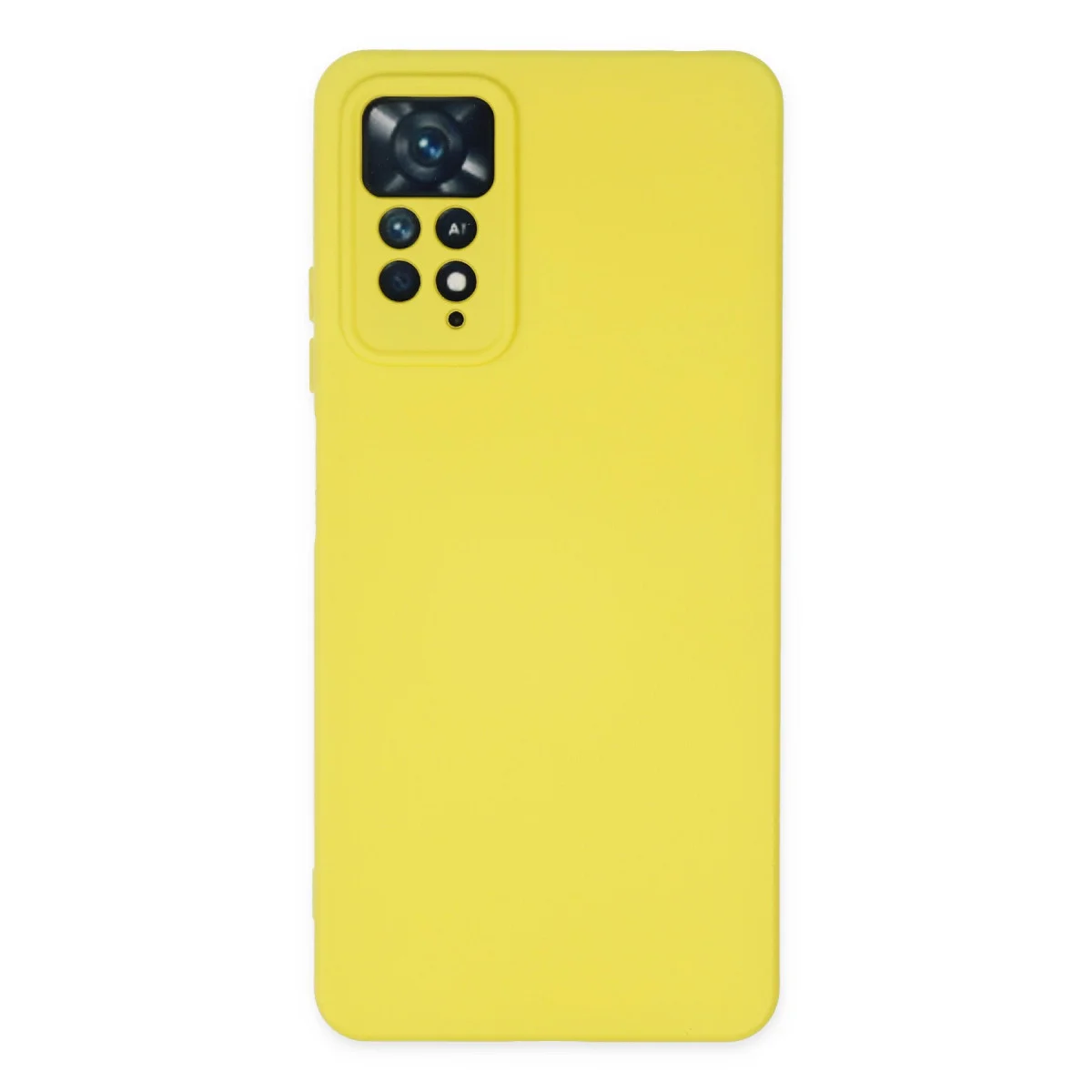 Note 11 Pro Nano İçi Kadife Silikon Kılıf - Sarı