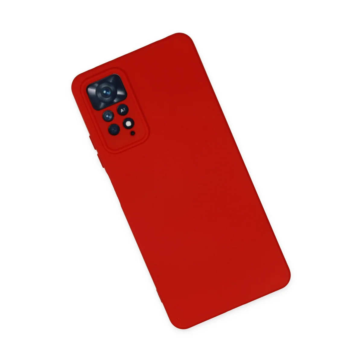 Note 11 Pro Nano İçi Kadife Silikon Kılıf - Kırmızı