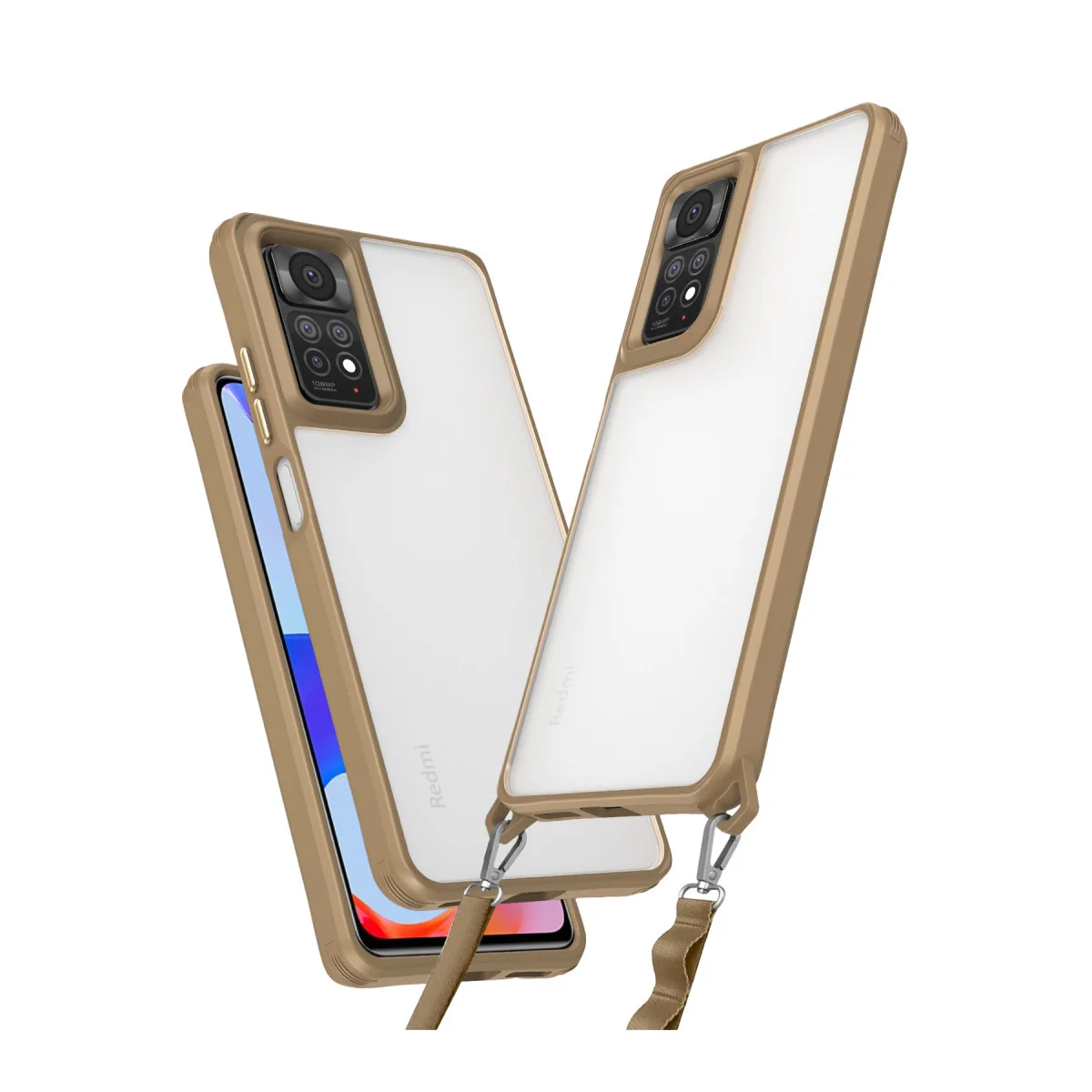 Note 11 Pro Penta Silikon Kılıf - Çöl Titanyum, 3.66m Darbe Testi, Airbag Koruma