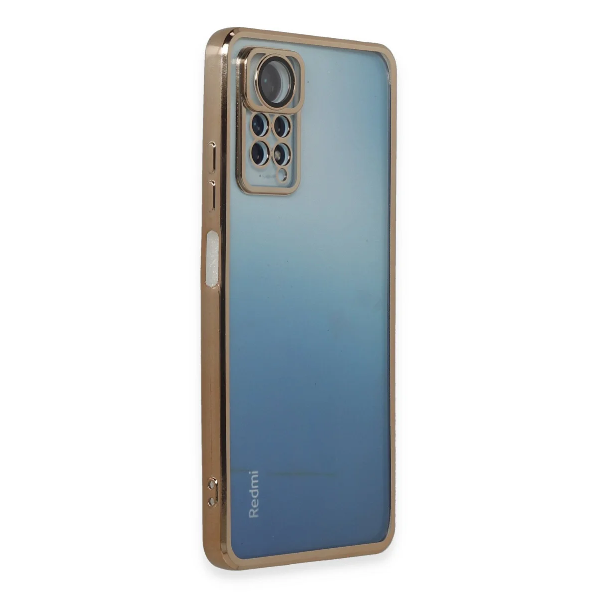 Note 11 Pro Razer Lensli Silikon Kılıf - Gold & Premium Koruma