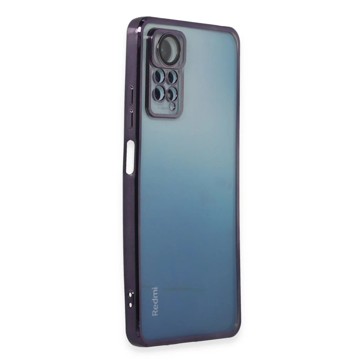 Note 11 Pro Razer Lensli Silikon Kılıf - Mor ve Estetik Koruma