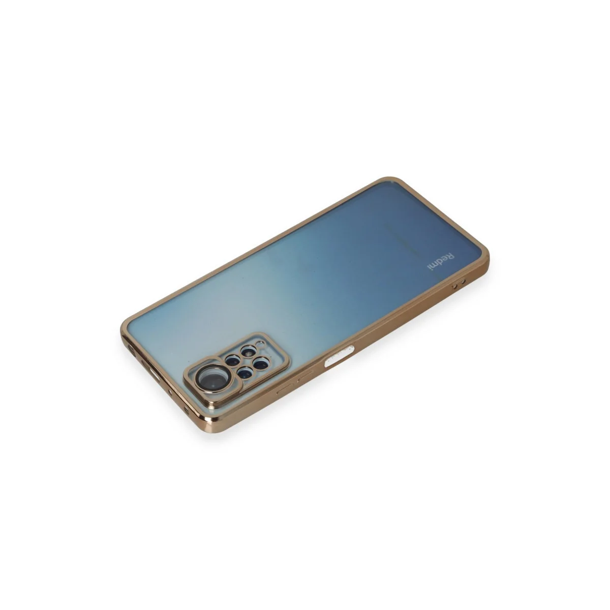 Note 11 Pro Razer Lensli Silikon Kılıf - Gold & Premium Koruma