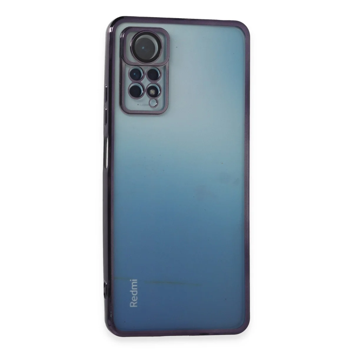 Note 11 Pro Razer Lensli Silikon Kılıf - Mor ve Estetik Koruma