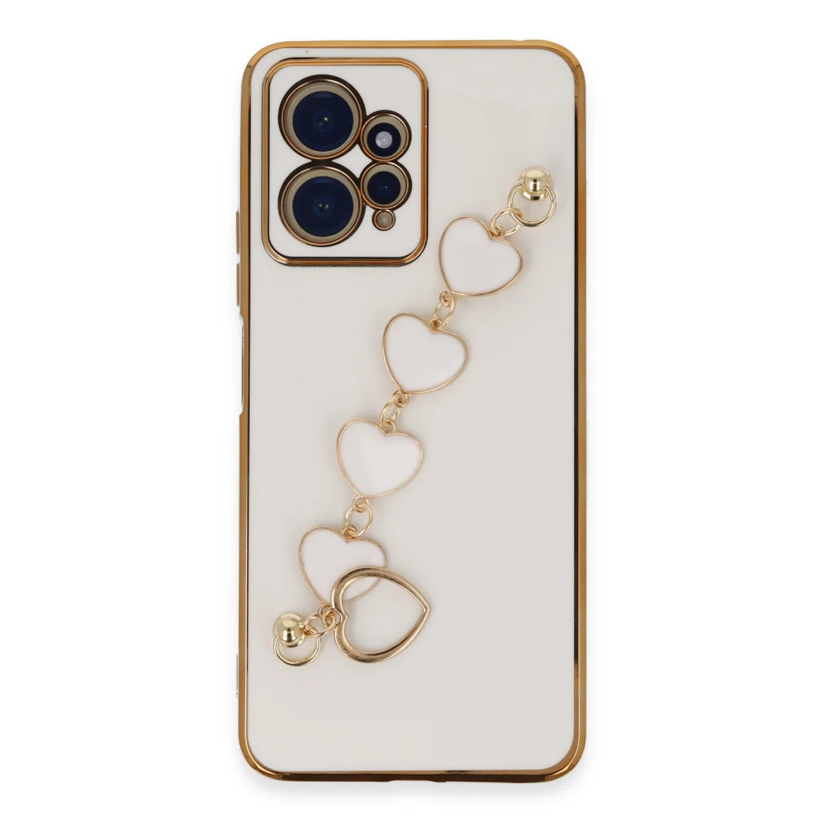 Note 12 4G Esila Kılıf - Beyaz Silikon Korumalı Cep Telefonı Kılıfı