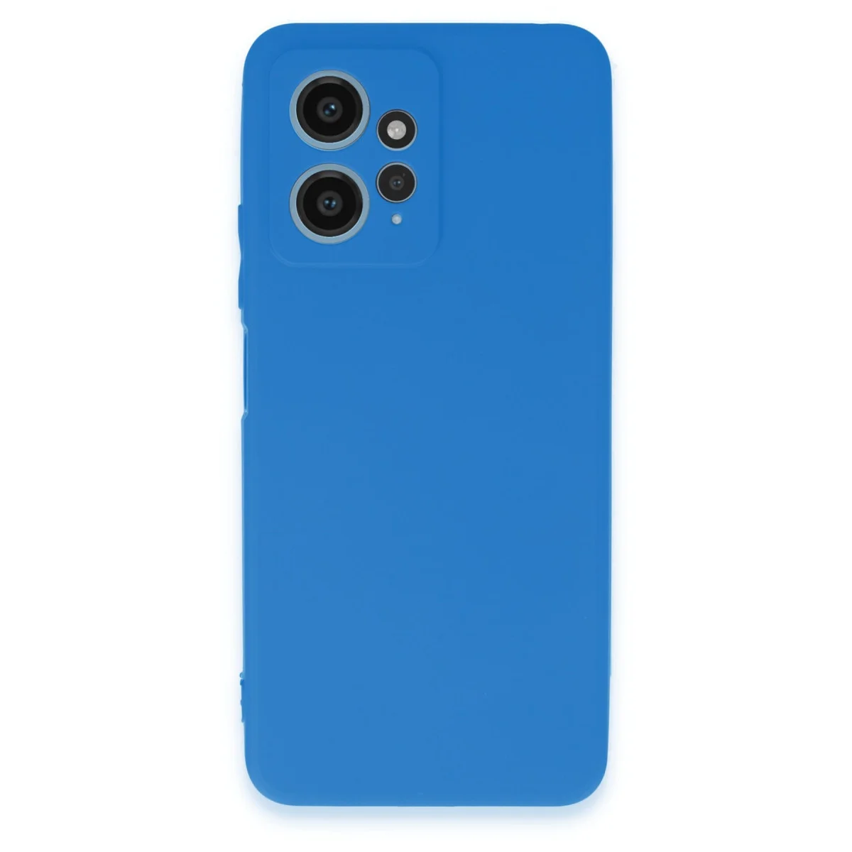 Note 12 4G First Silikon Kılıf - Mavi Premium Koruyucu