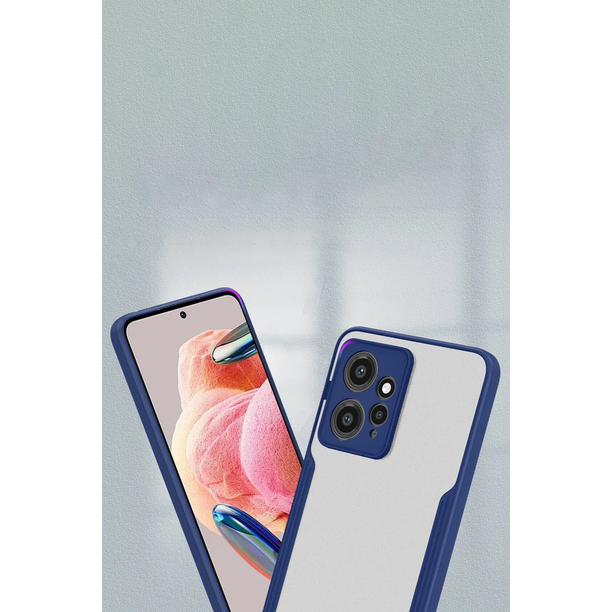 Note 12 4G Kılıf Platin Silikon - Kırmızı Yüksek Kaliteli Koruma