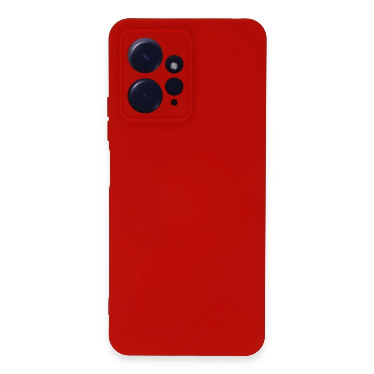 Note 12 4G Nano İçi Kadife Silikon Kılıf - Kırmızı, Su Geçirmez ve Tam Koruma