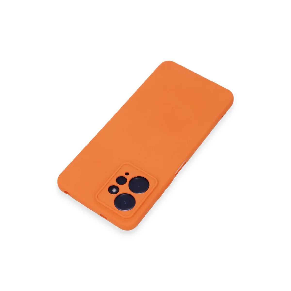 Note 12 4G Nano İçi Kadife Silikon Kılıf - Turuncu (Yerli Üretim)