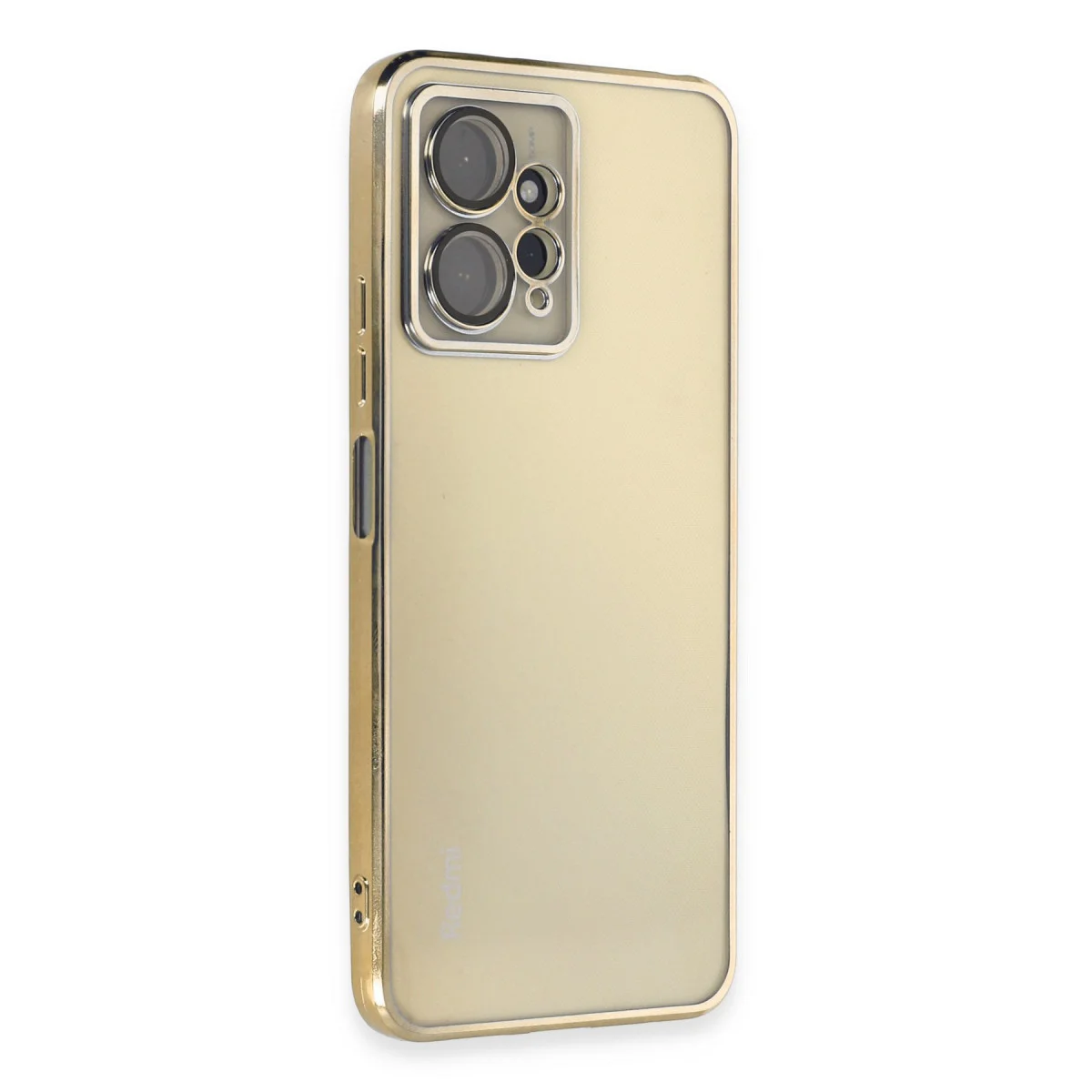 Note 12 4G Silikon Kılıf Razer Lensli - Gold