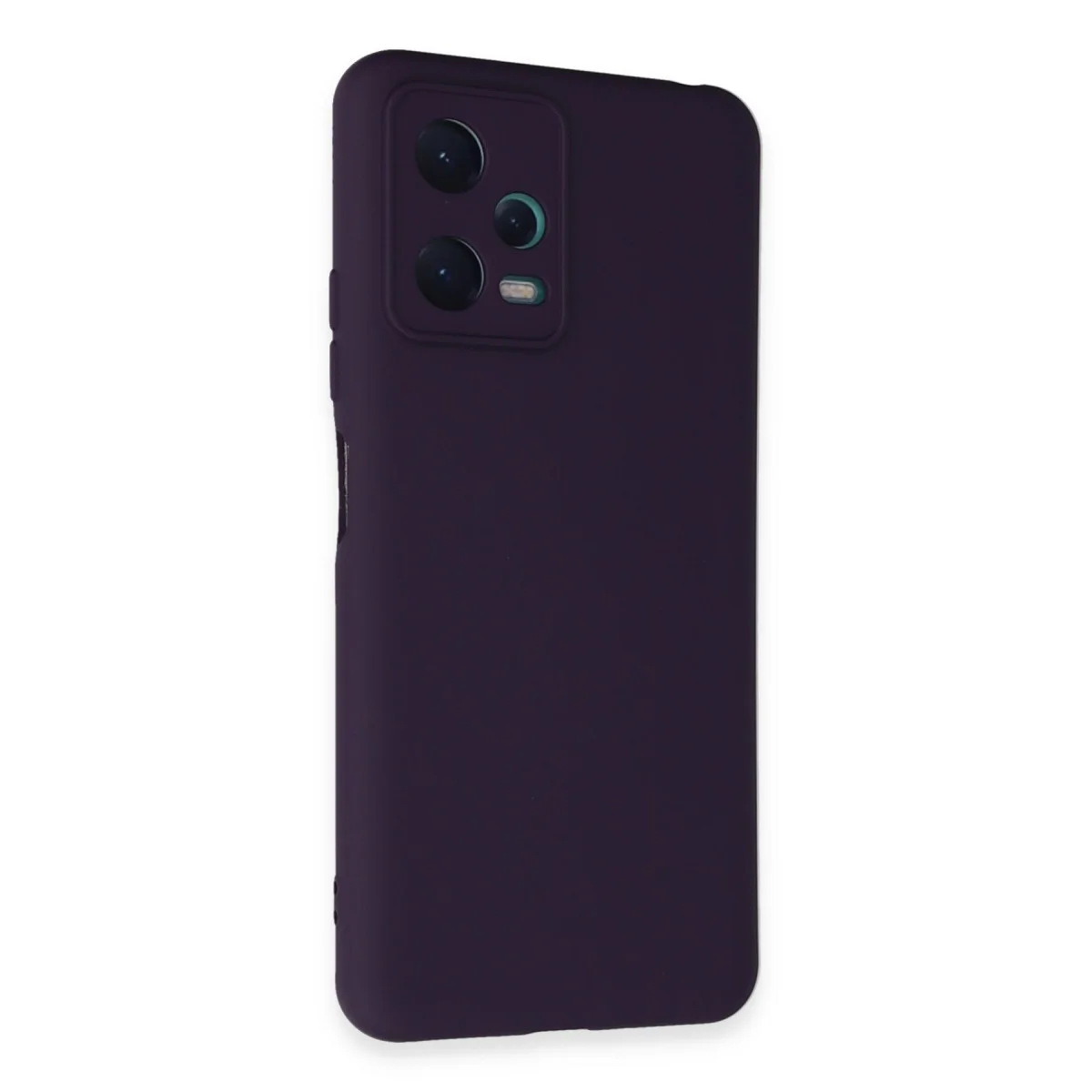 Note 12 5G Kadife Silikon Kılıf - Mor Nano İçi