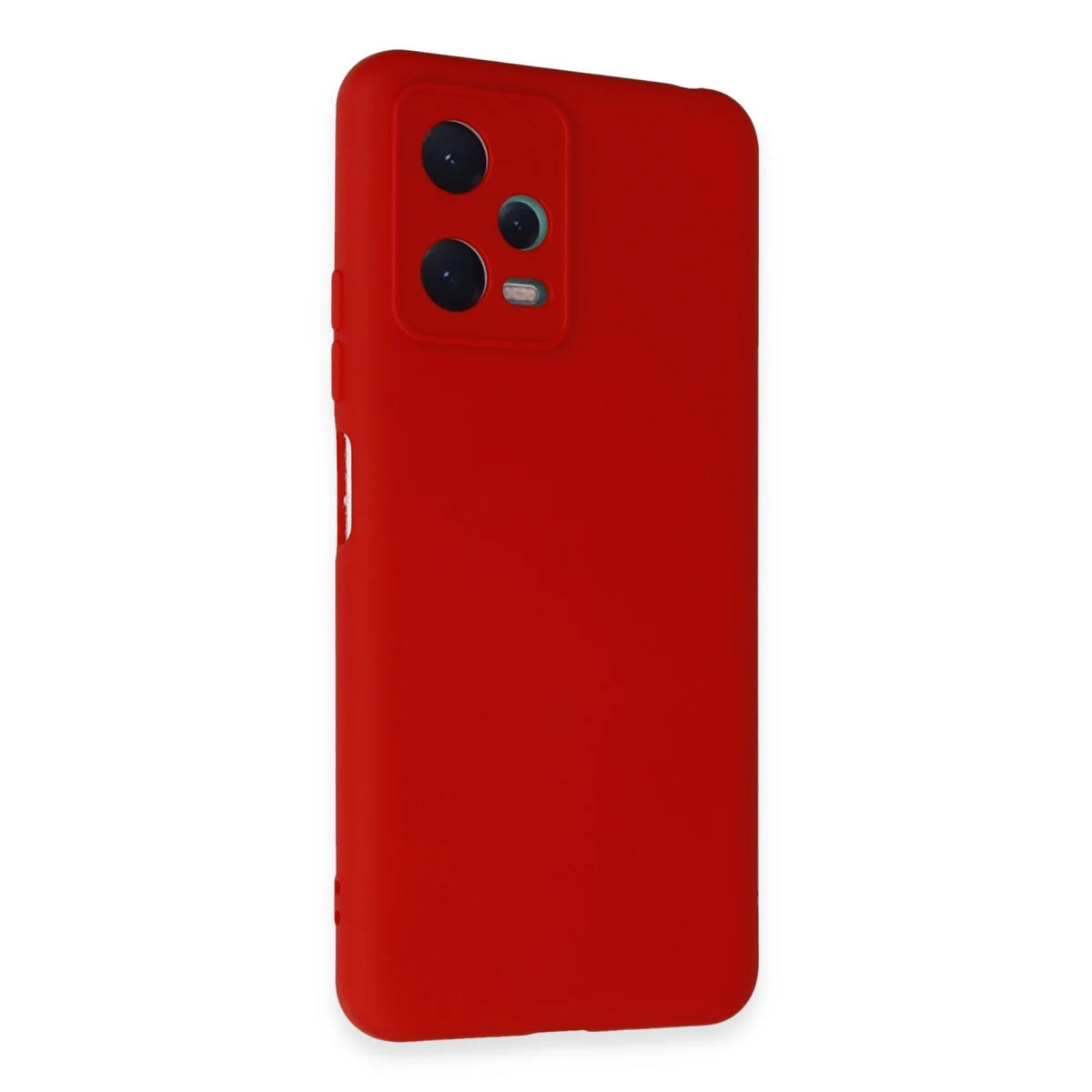 Note 12 5G Kılıf - Nano İçi Kadife Silikon Kırmızı, Süet Dokulu Koruma Kılıfı