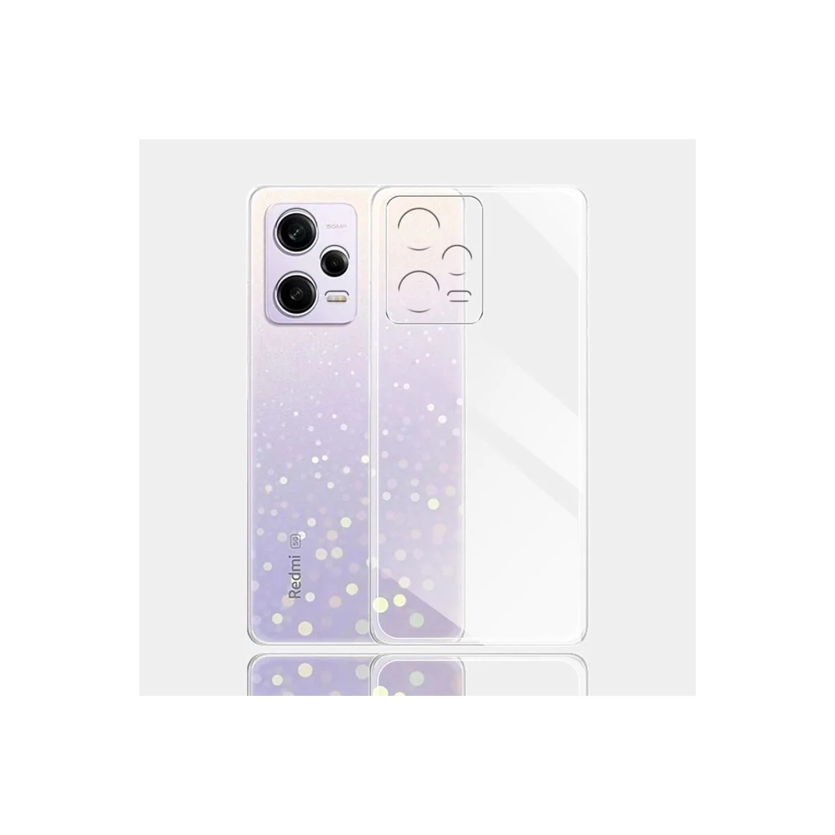Note 12 5G Kılıf Şeffaf Silikon Lux - Ekran Koruyucu ve Özel Tasarım