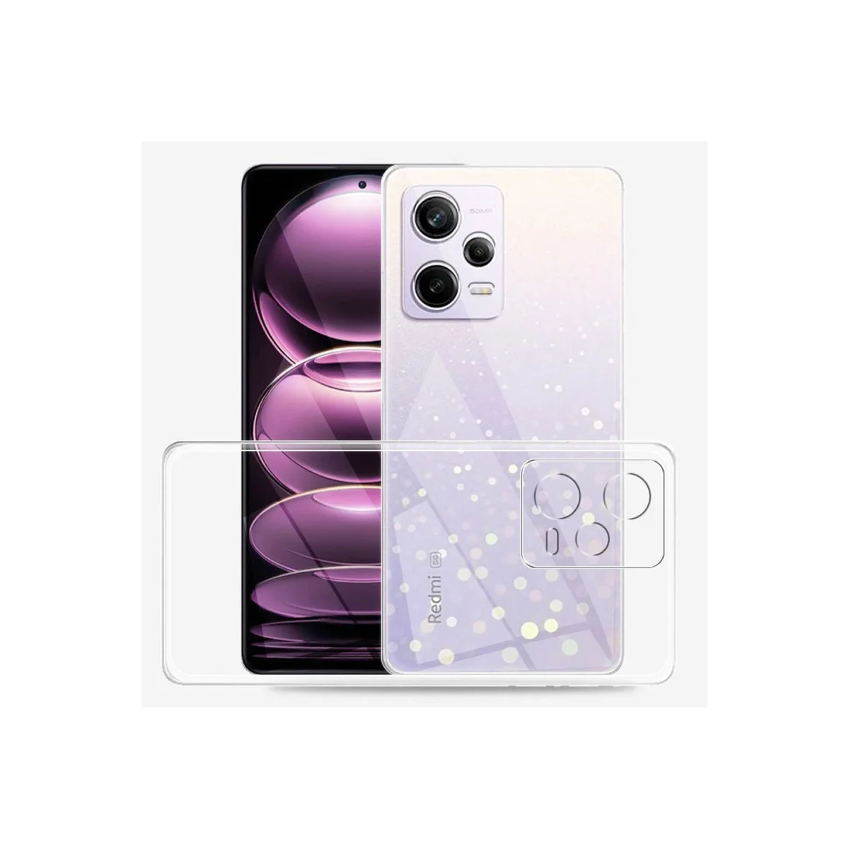 Note 12 5G Kılıf Şeffaf Silikon Lux - Ekran Koruyucu ve Özel Tasarım