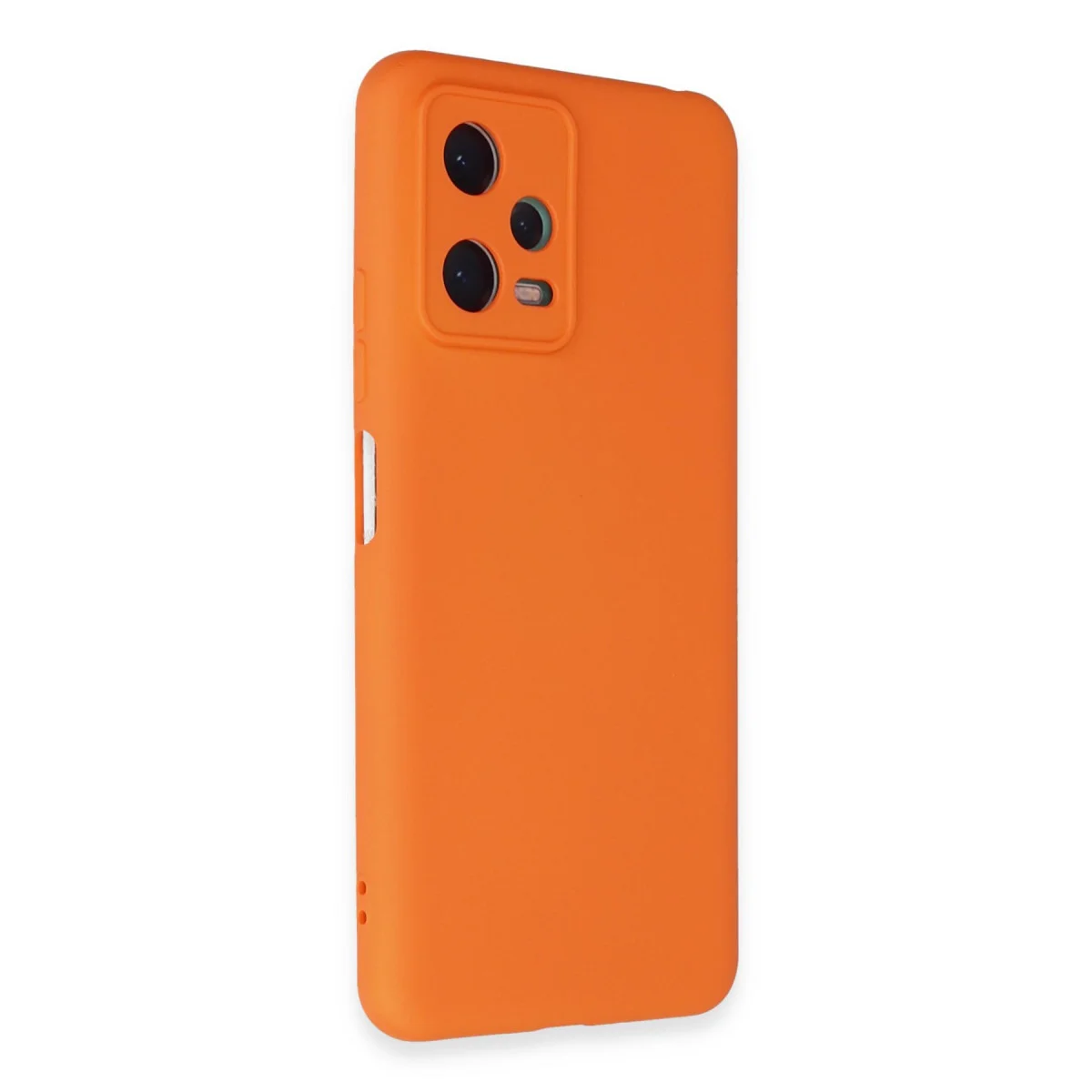 Note 12 5G Nano İçi Kadife Silikon Kılıf - Turuncu, Ultra Şık ve Tam Koruma