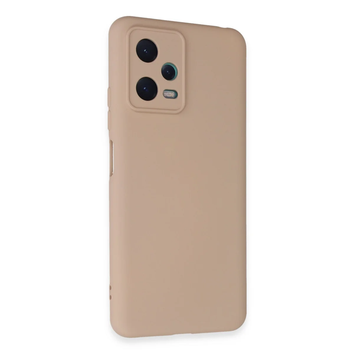 Note 12 5G Nano İçi Kadife Silikon Kılıf - Pudra Rengi (Ultra Şık ve Kapsamlı Koruma)