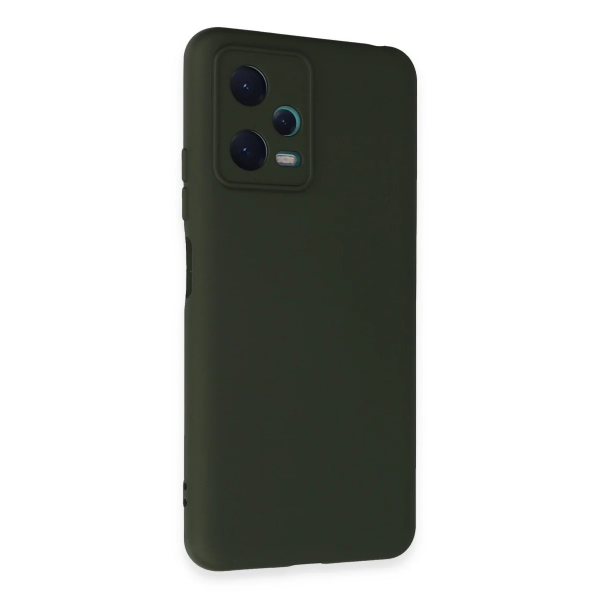 Note 12 5G Nano İçi Kadife Silikon Kılıf - Koyu Yeşil
