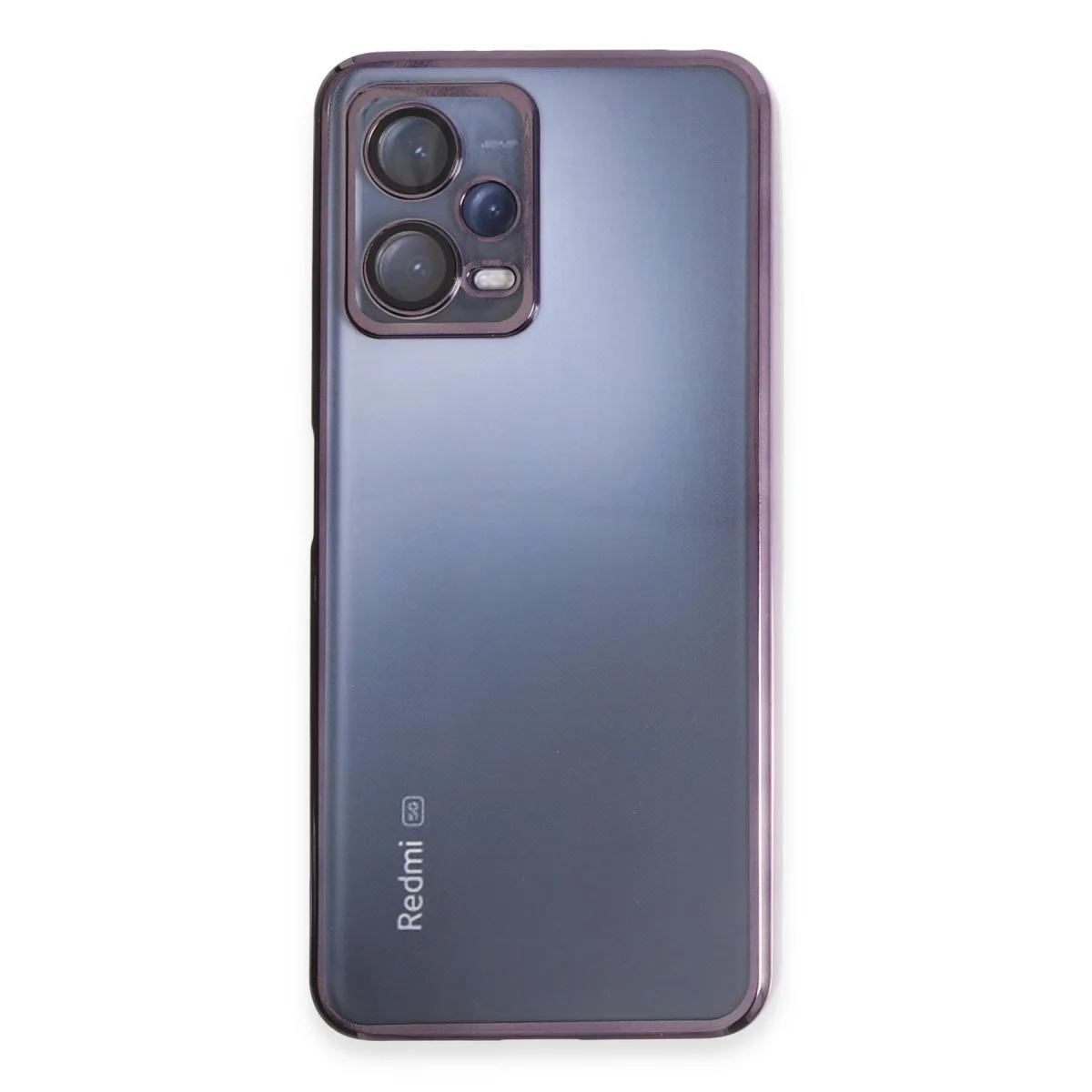 Note 12 5G Razer Lensli Silikon Kılıf - Mor