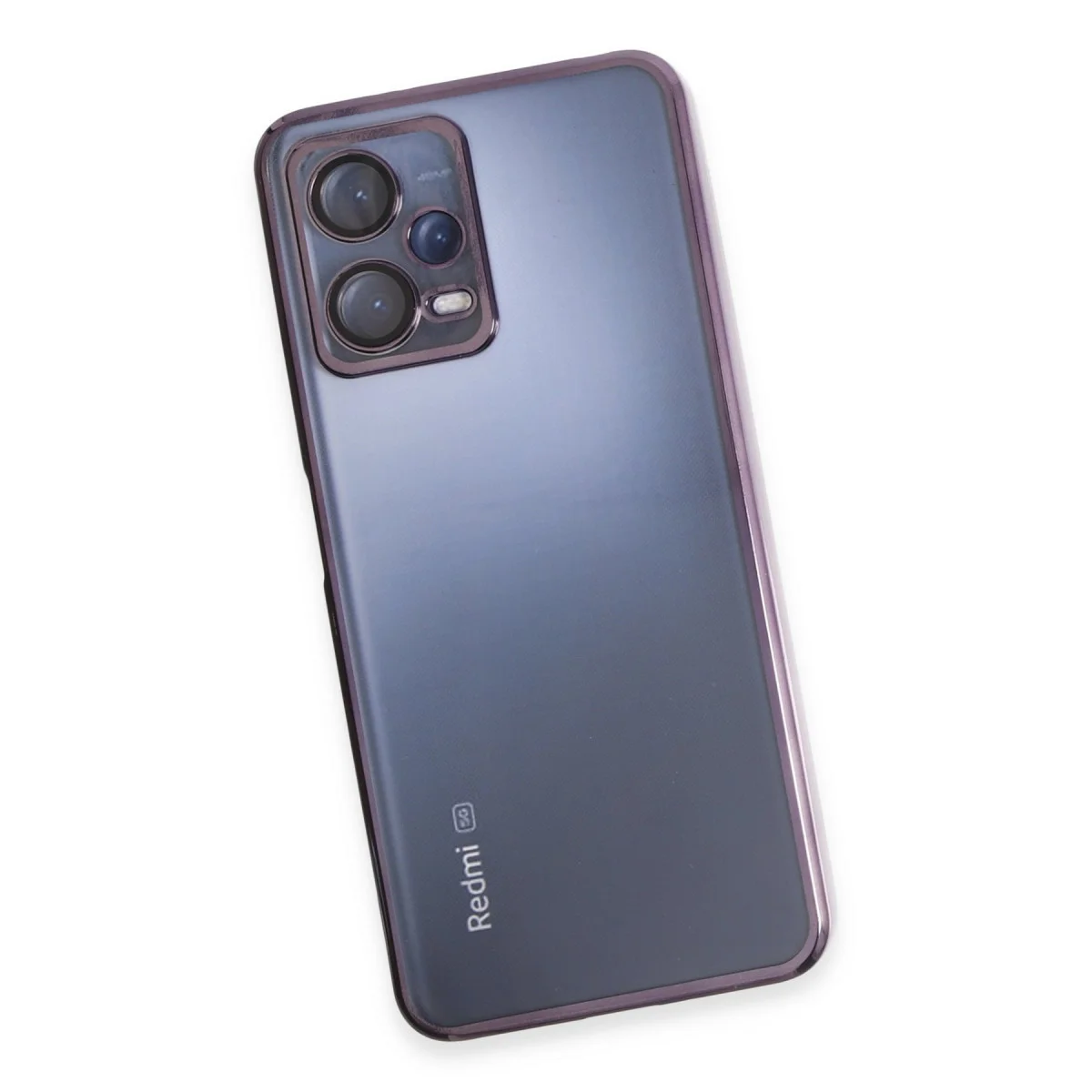 Note 12 5G Razer Lensli Silikon Kılıf - Mor