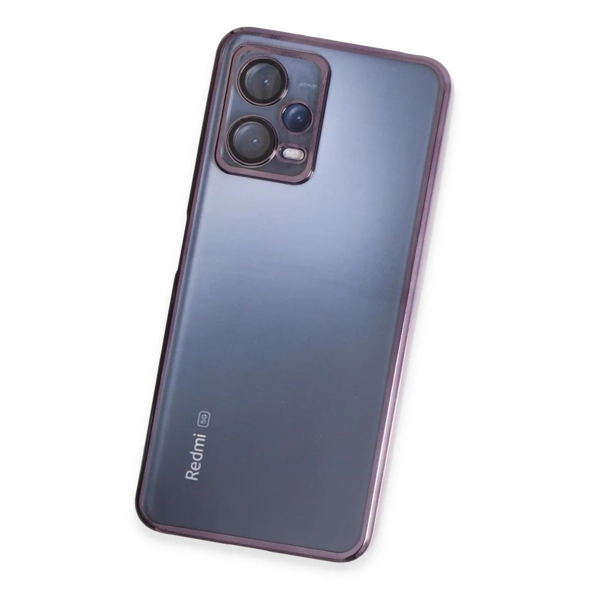 Note 12 5G Razer Lensli Silikon Kılıf - Mor