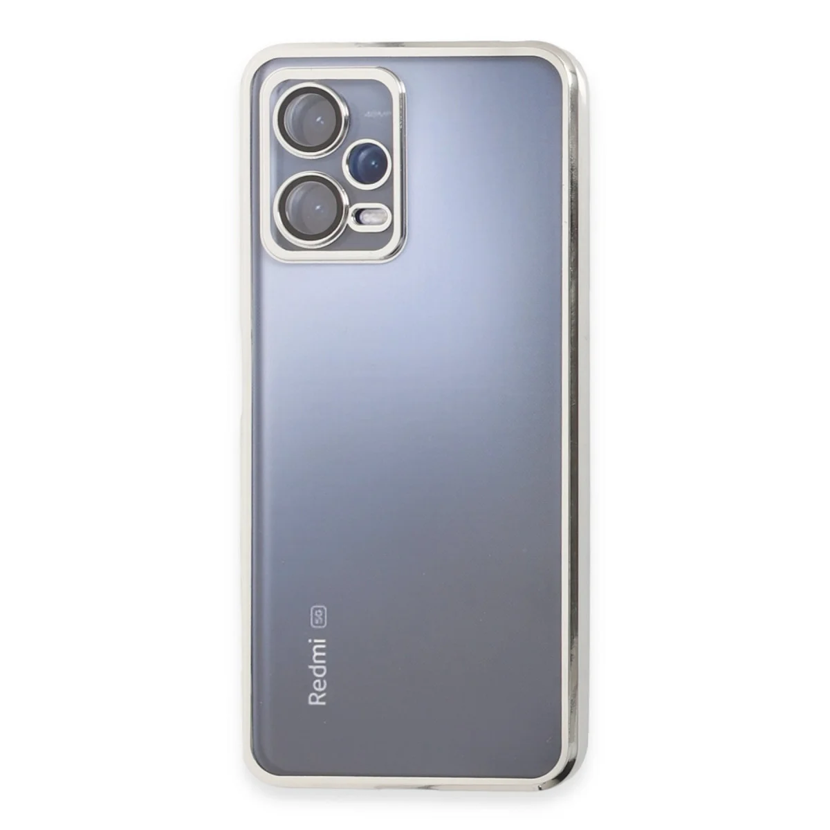 Note 12 5G Razer Lensli Silikon Kılıf - Gold (Estetik ve Güçlü Koruma)