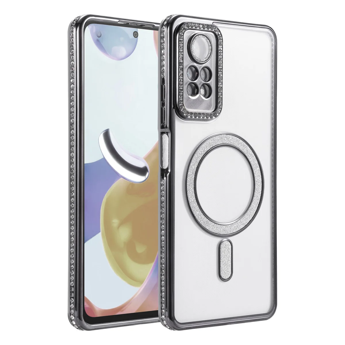 Note 12 Pro 4G Joke Simli Magneticsafe Kılıf - Siyah