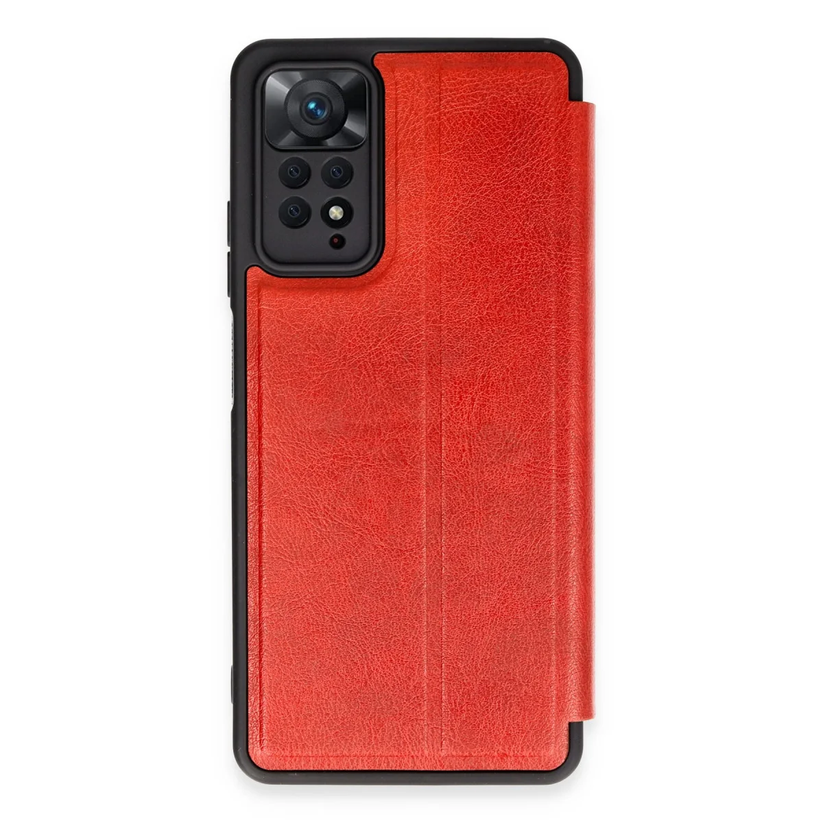 Note 12 Pro 4G Kılıf Flip Cover - Kırmızı