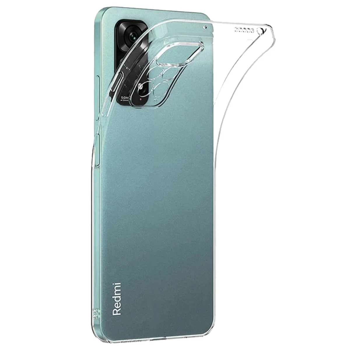 Note 12 Pro 4G Lux Şeffaf Silikon Kılıf - Ekran ve Kamera Koruması