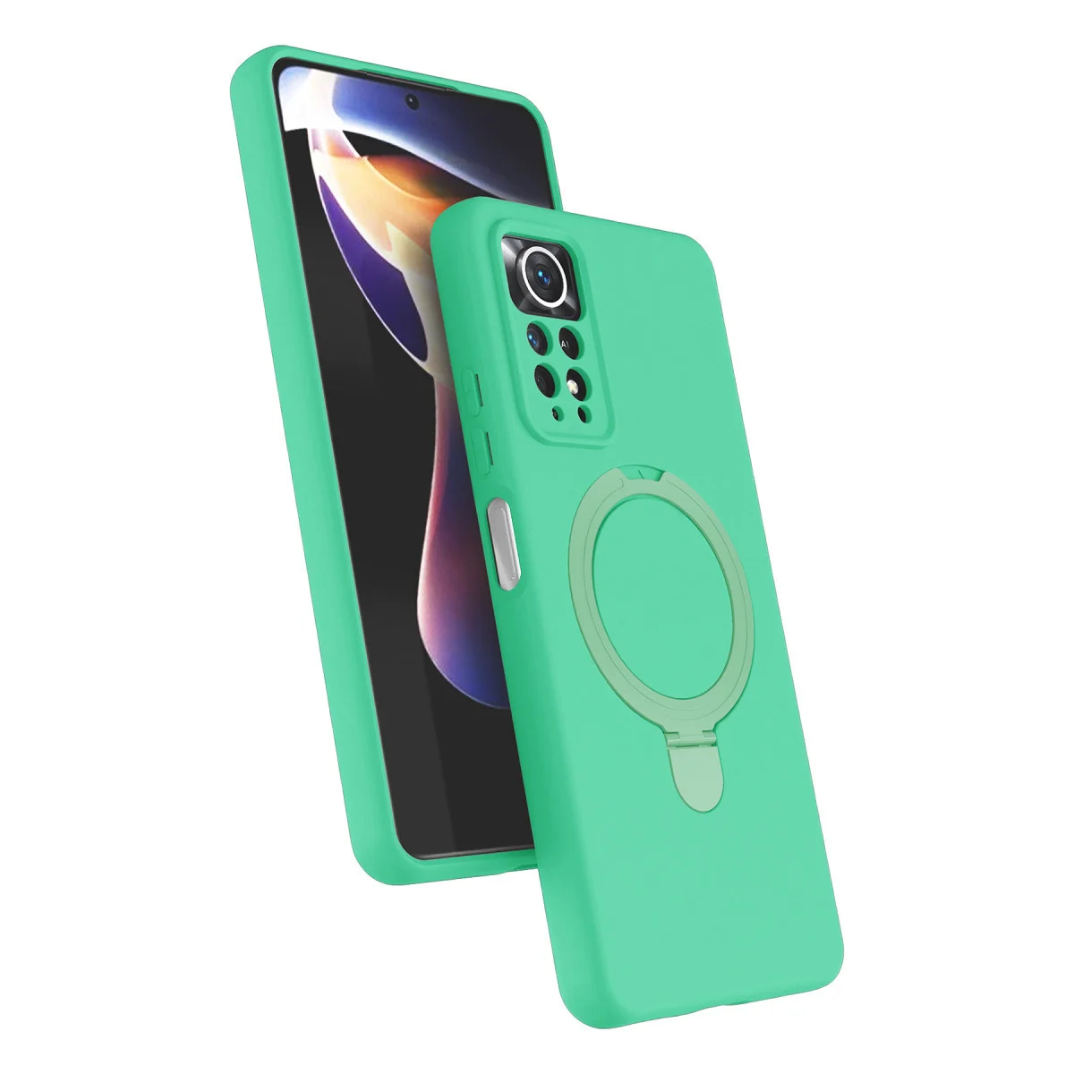 Note 12 Pro 4G Regal Magsafe Standlı Kapak - Yeşil
