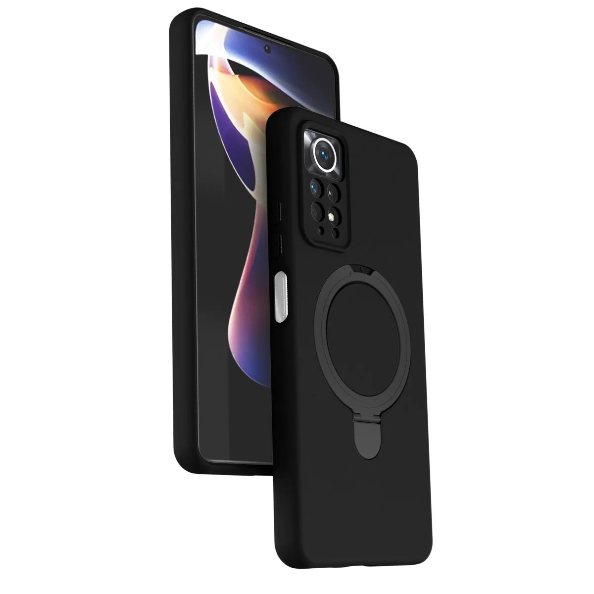 Note 12 Pro 4G Regal Magsafe Standlı Kapak - Siyah
