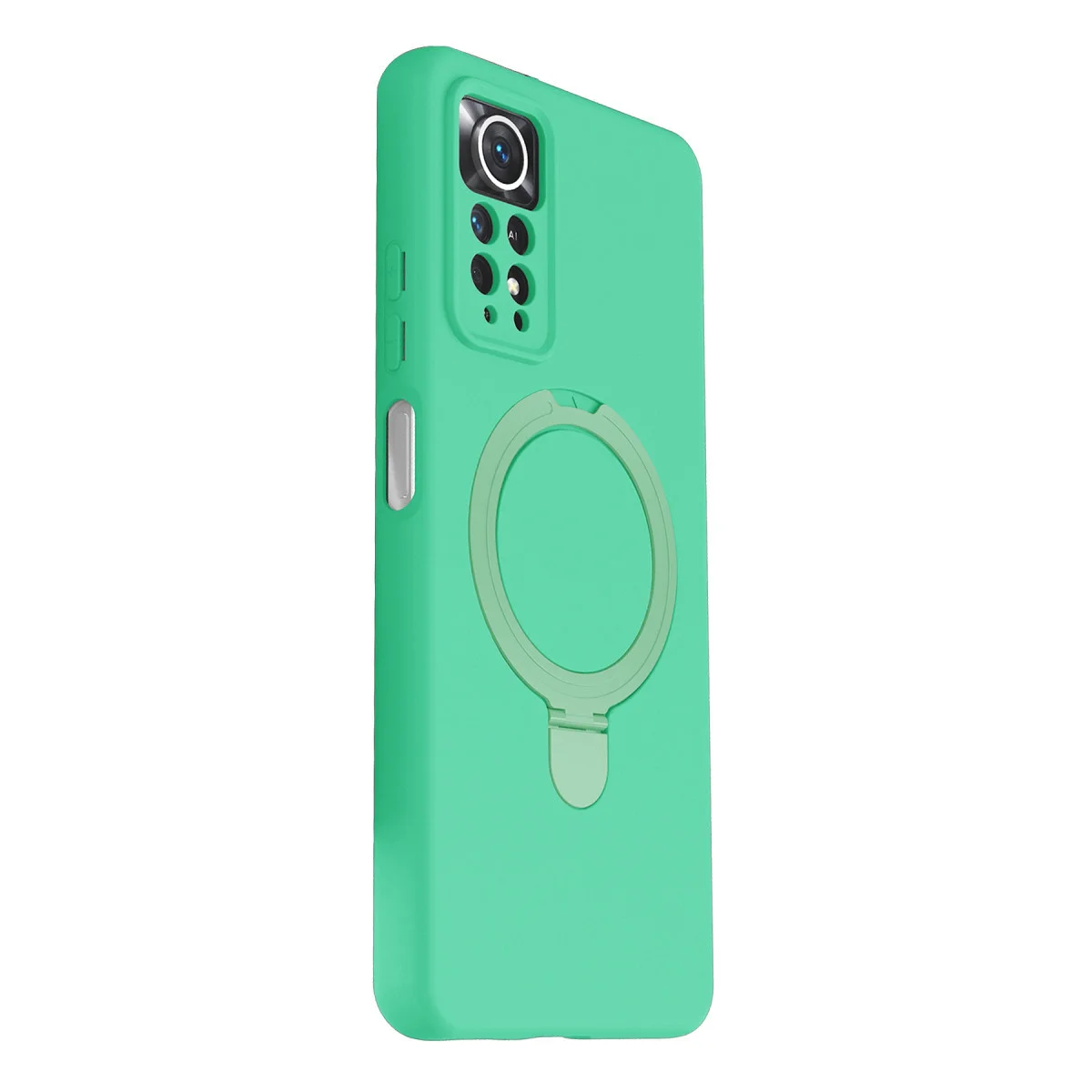 Note 12 Pro 4G Regal Magsafe Standlı Kapak - Yeşil