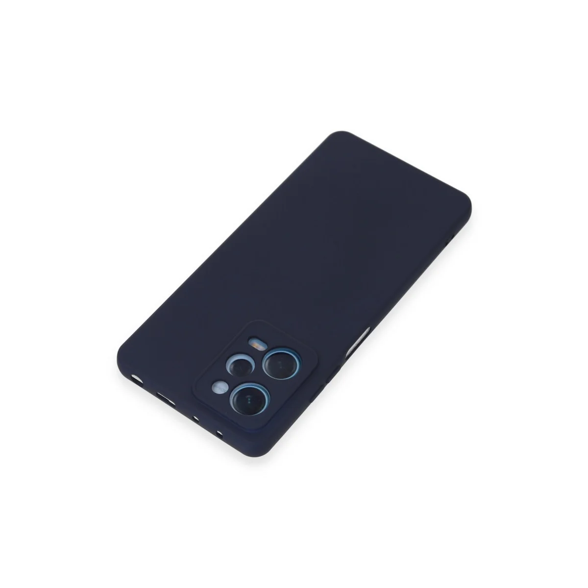 Note 12 Pro 5G Nano İçi Kadife Silikon Kılıf - Lacivert