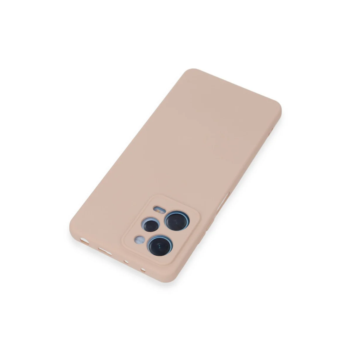 Note 12 Pro 5G Nano İçi Kadife Silikon Kılıf - Pudra (Tam Koruma ve Şıklık)