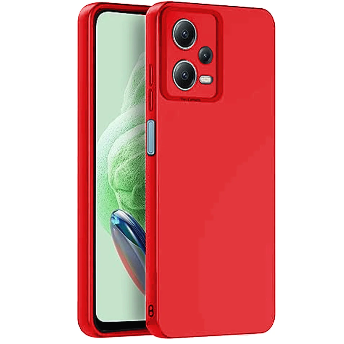 Note 12 Pro 5G Nano İçi Kadife Silikon Kılıf - Kırmızı