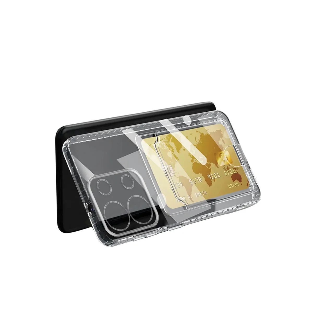 Note 13 4G Kartlı Şeffaf Silikon Kılıf - Ekstra Pratiklik ve Premium Koruma