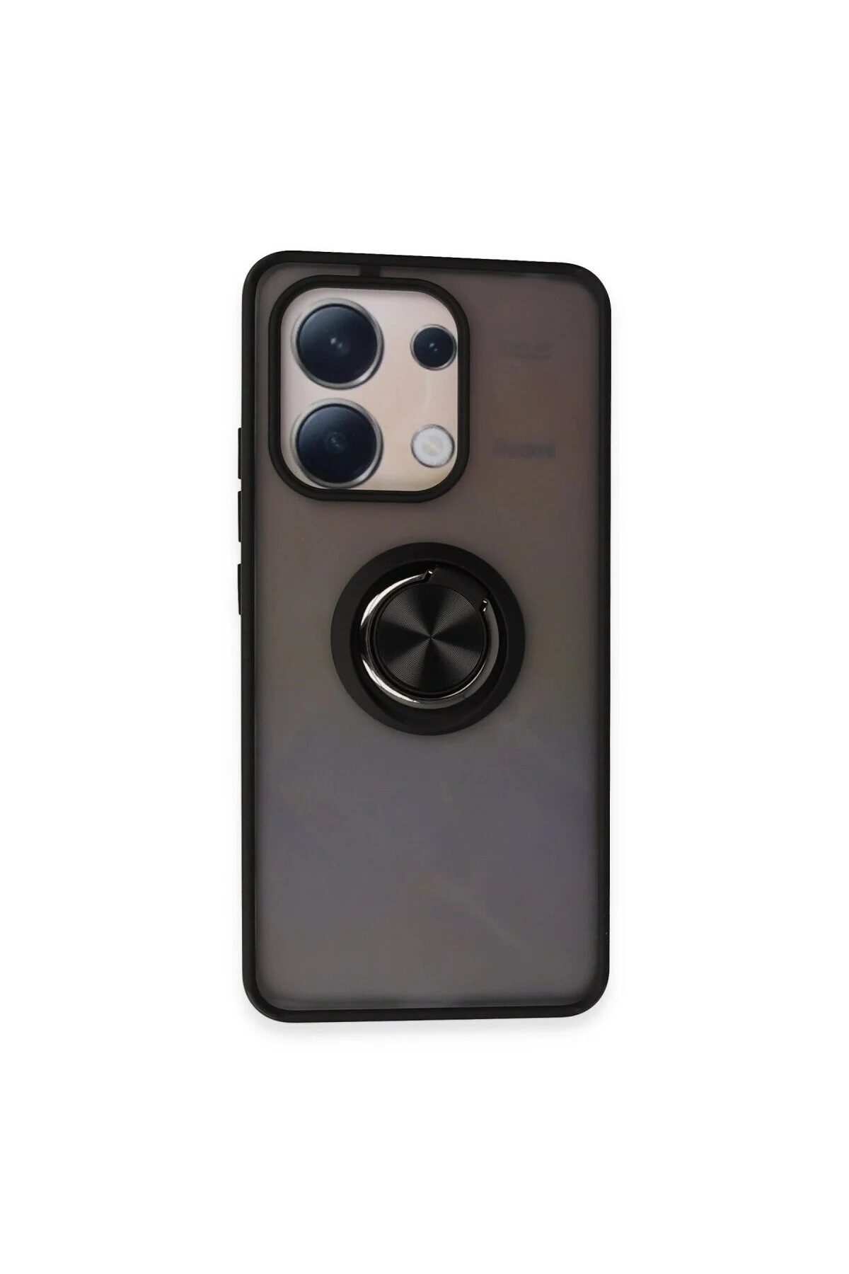 Note 13 4g Kılıf Montreal Yüzüklü Kapak - Siyah