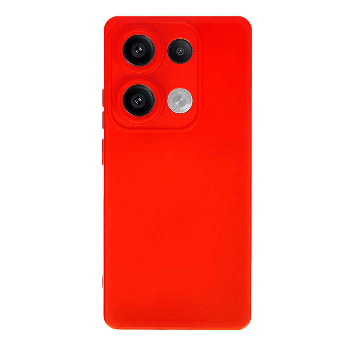 Note 13 4G Nano İçi Kadife Silikon Kılıf - Kırmızı