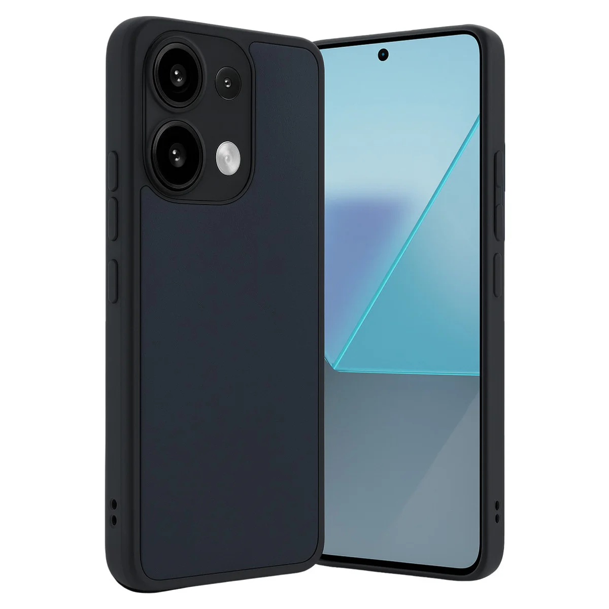 Note 13 Pro 4G Aras Deri Kapak - Lacivert | Premium Tasarım ve 360° Koruma