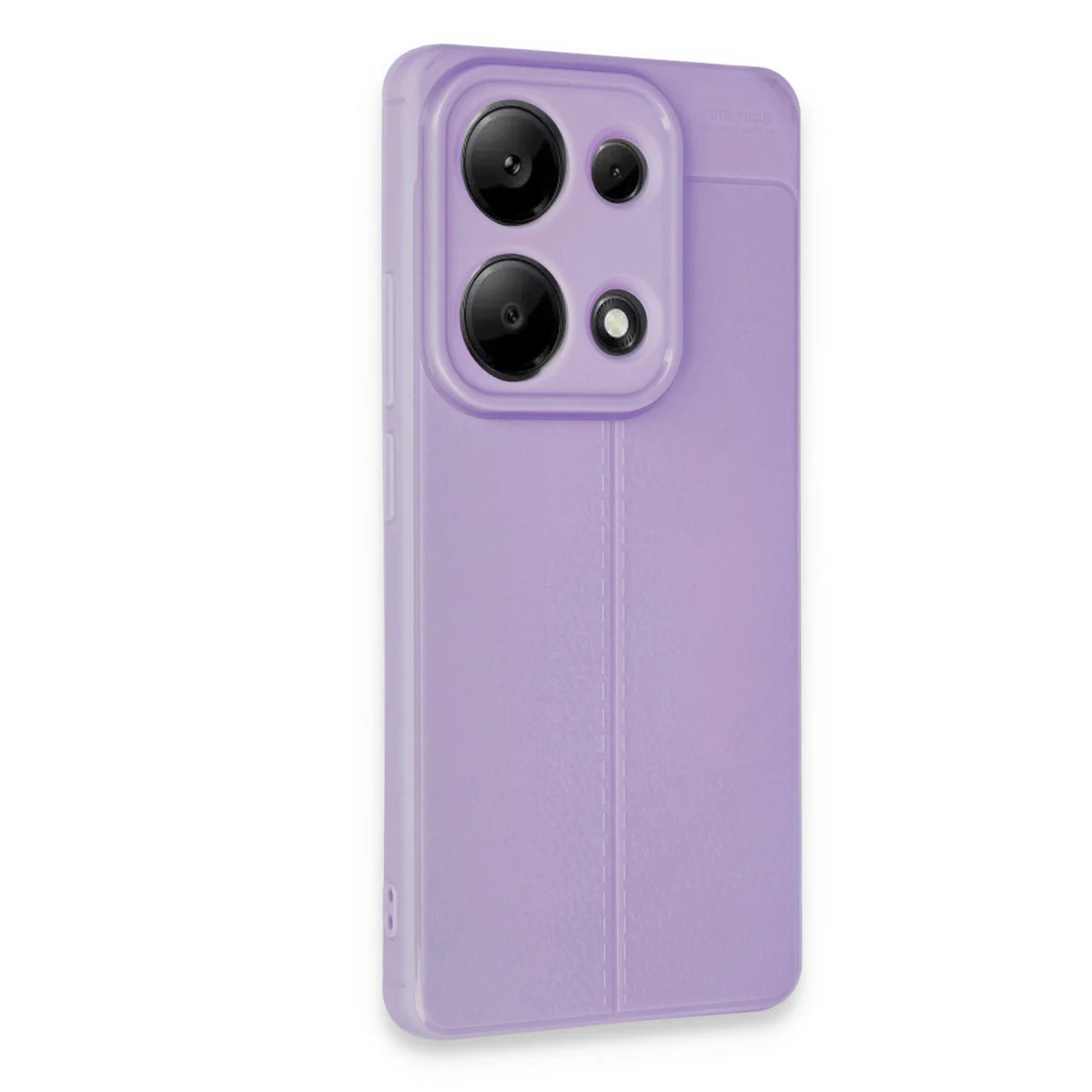 Note 13 Pro 4G Auto Focus Deri Dokulu Kılıf - Lila