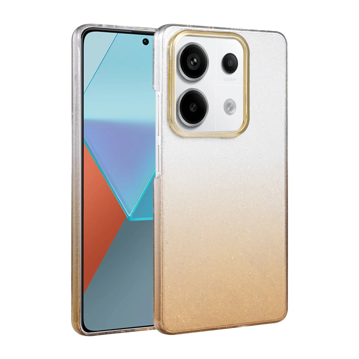 Note 13 Pro 4G Çöl Titanyum Kapak - Işıltılı ve Şık Kılıf