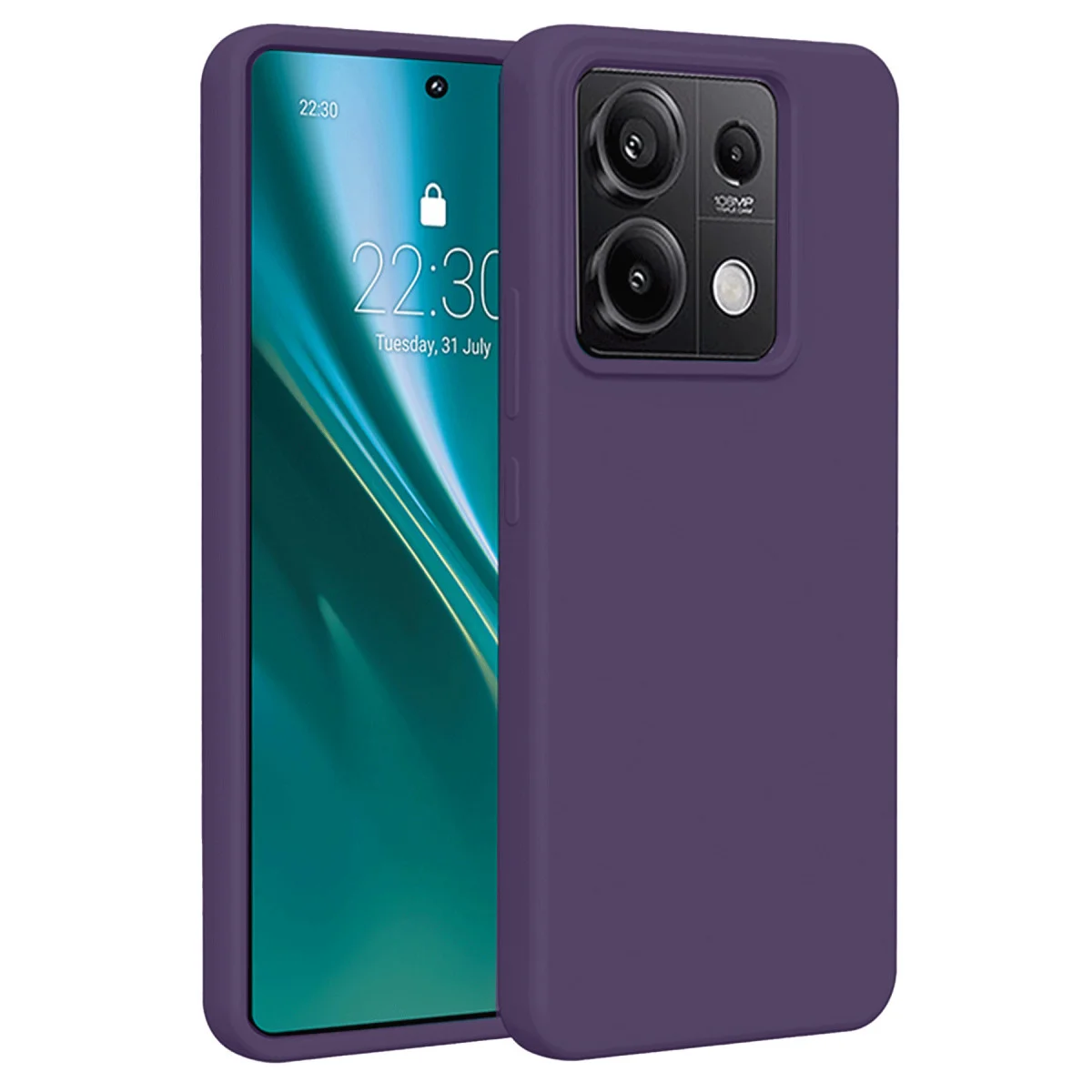 Note 13 Pro 4G First Serisi Silikon Kılıf - Mor