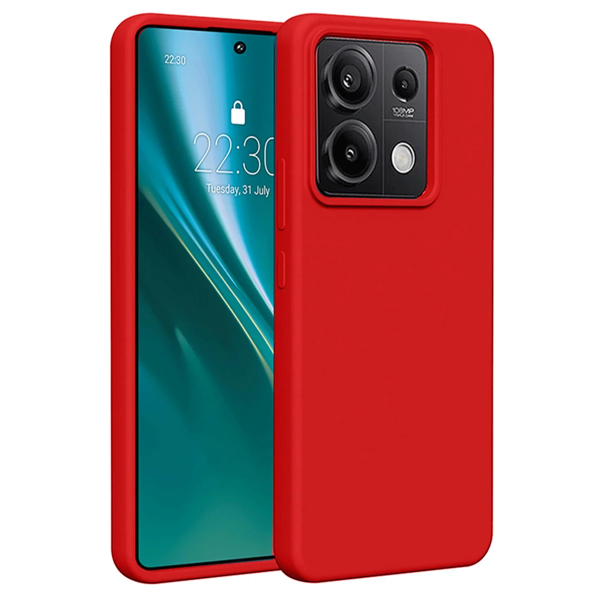 Note 13 Pro 4G First Serisi Silikon Kılıf - Kırmızı (Ultra Ince & Premium Koruma)
