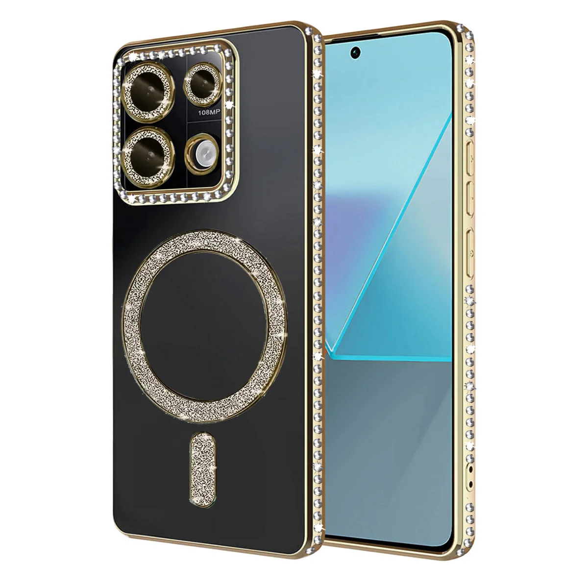 Note 13 Pro 4G Joke Simli Magneticsafe Kılıf - Parlak Elmas Tasarımı - Gold Fiyatı, Yorumları ve Özellikleri