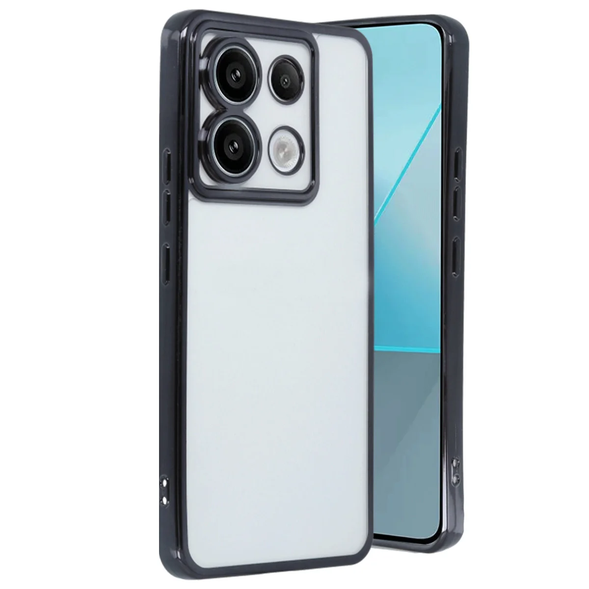 Note 13 Pro 4G Kılıf Razer Lensli Silikon - Siyah