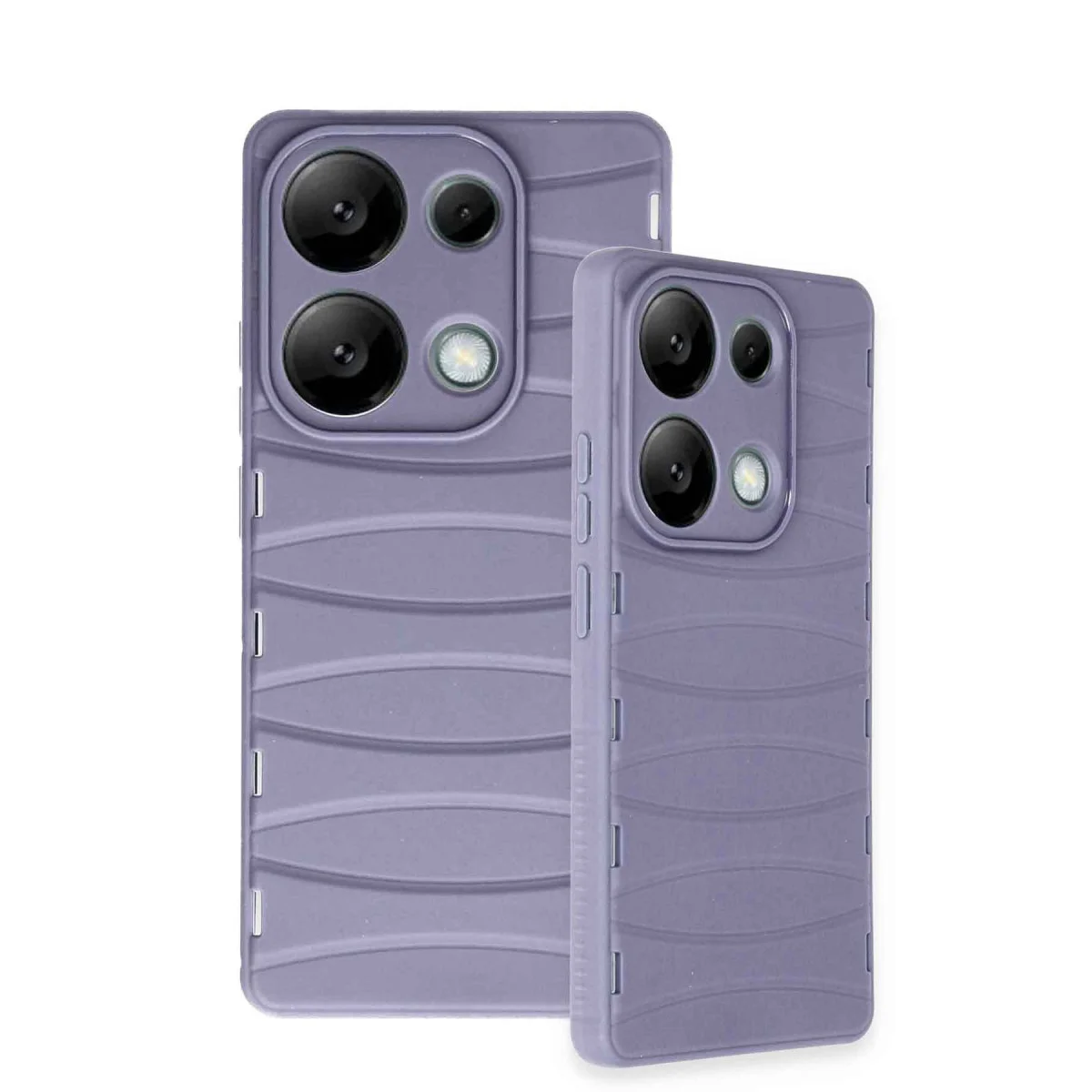 Note 13 Pro 4G Kılıf Bibercas Silikon Kapak - Lila