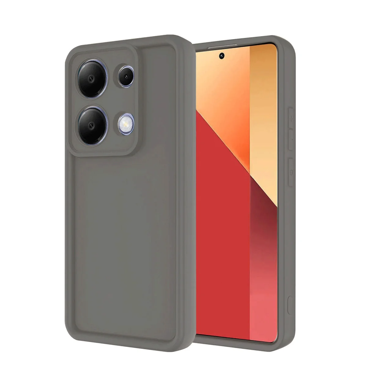 Note 13 Pro 4G Kılıf Viera Silikon Gri - Maksimum Koruma ve Şıklık