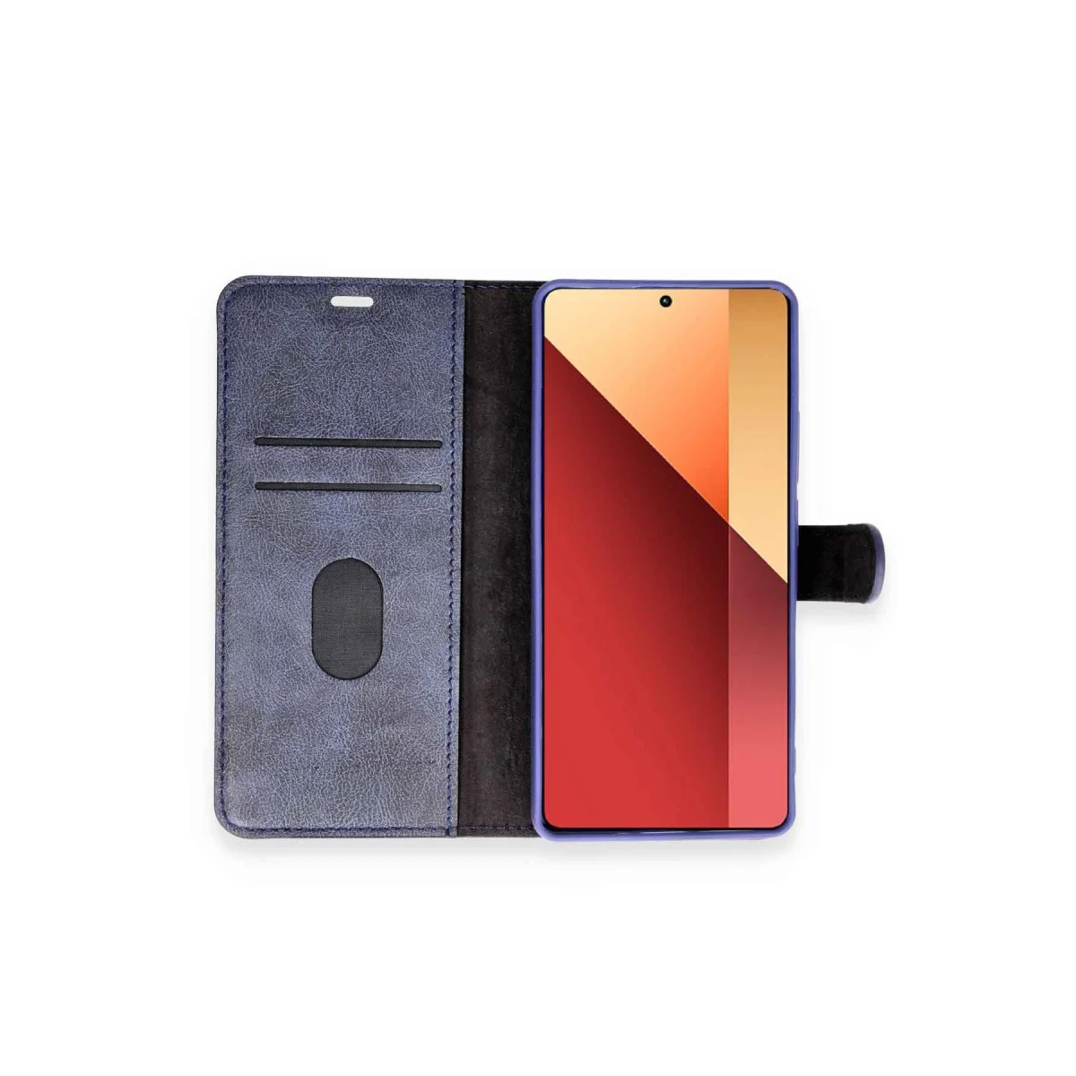 Note 13 Pro 4G Kılıf Trend S Plus Kapaklı Kılıf - Lacivert