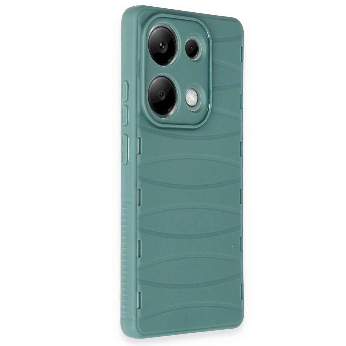 Note 13 Pro 4G Kılıf Bibercas Silikon Kapak - Koyu Yeşil & Premium Koruma